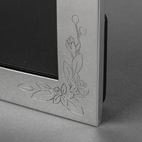 TIFFANY & CO Sterling 3"x5" Picture Frame With Leather Back