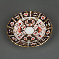 ROYAL CROWN DERBY Traditional Imari 2451 Footed Cup & Saucer