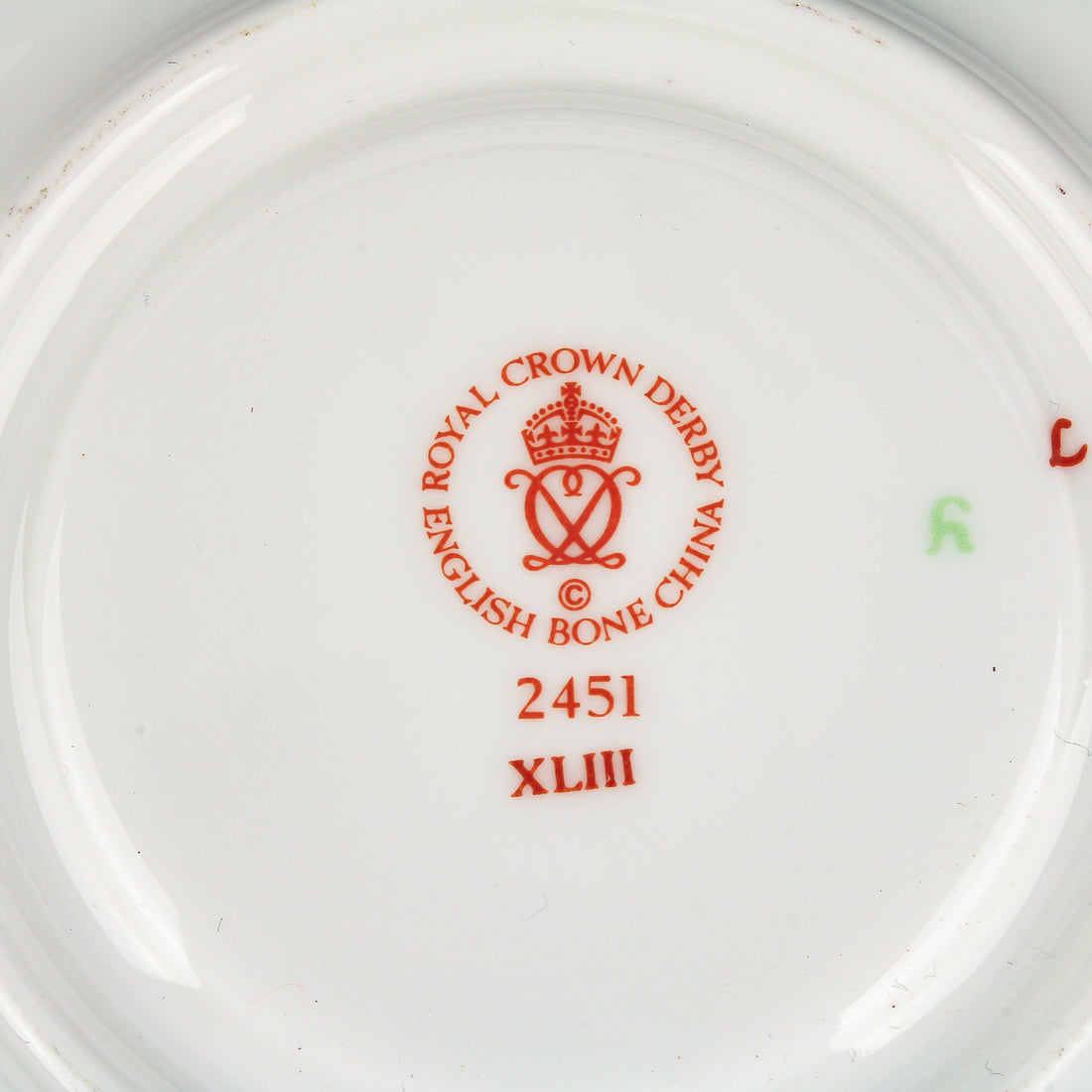 ROYAL CROWN DERBY Traditional Imari 2451 Footed Cup & Saucer