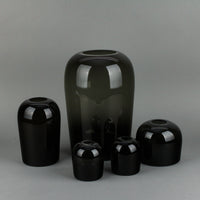 AUDO COPENHAGEN Smoke Glass Troll Vases - Set of 5