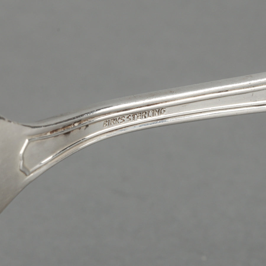 BIRKS Georgian Plain Sterling Silver Sugar Tongs & Sugar Spoon