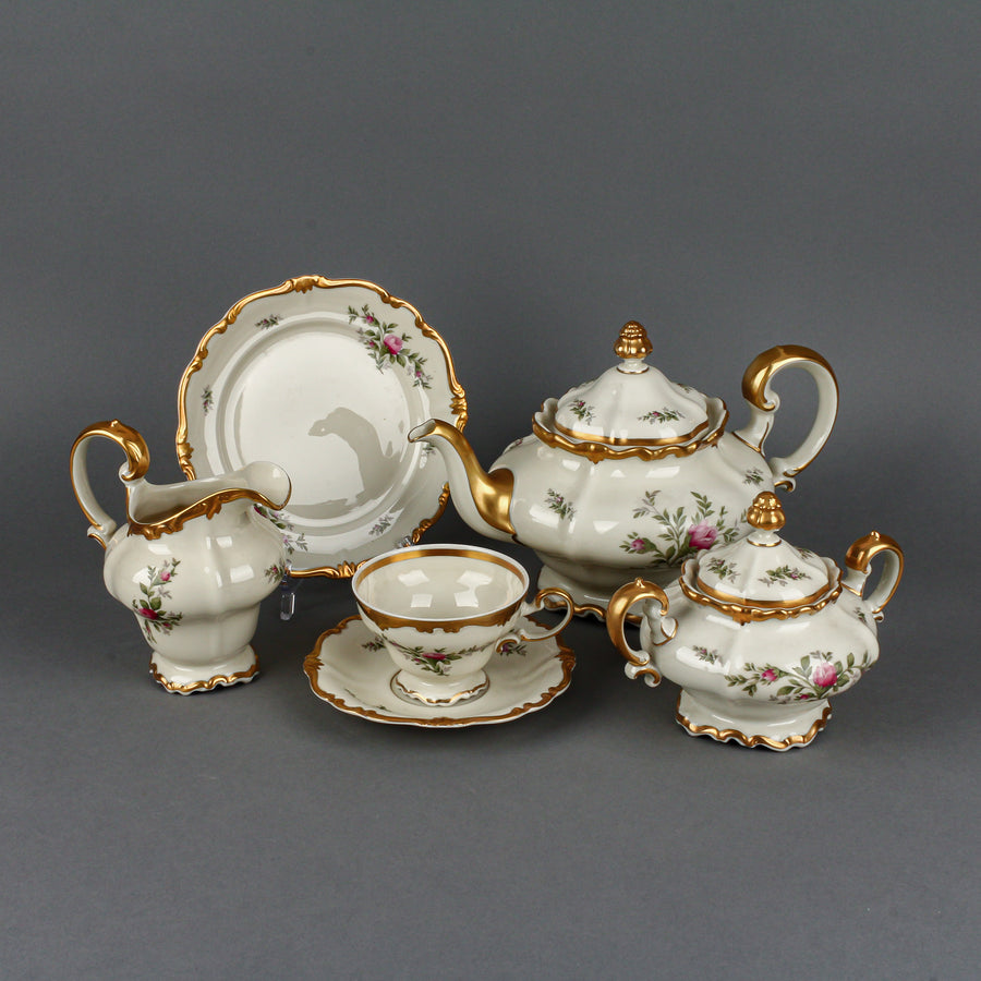 ROSENTHAL Pompadour Rose Ivory Tea Set