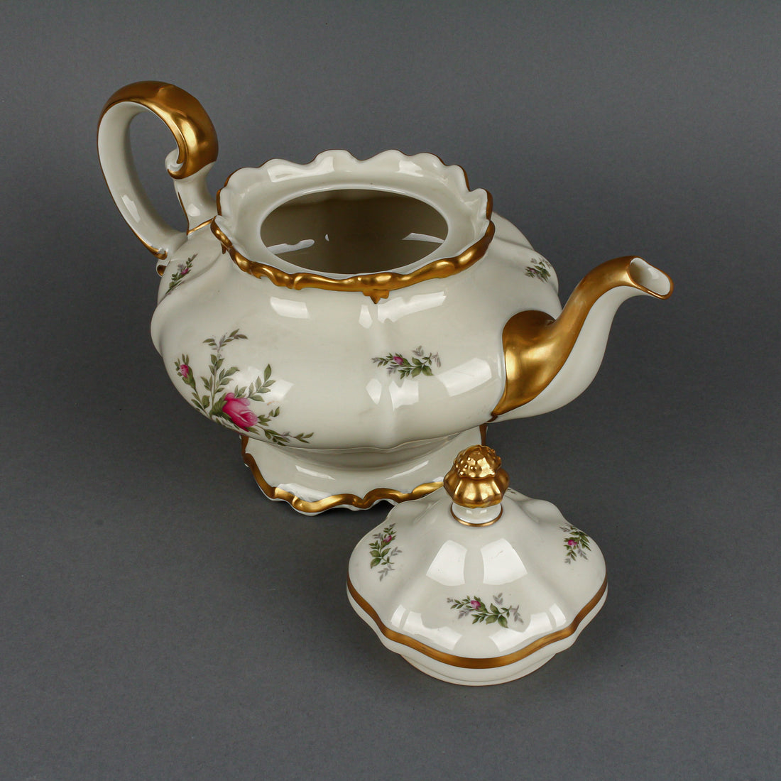 ROSENTHAL Pompadour Rose Ivory Tea Set