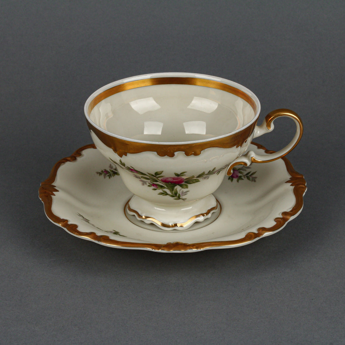 ROSENTHAL Pompadour Rose Ivory Tea Set
