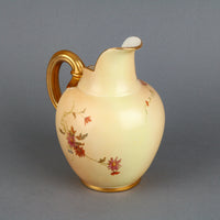 ROYAL WORCESTER Hand-Painted Rose Blush Ivory Jug/Pitcher 1094