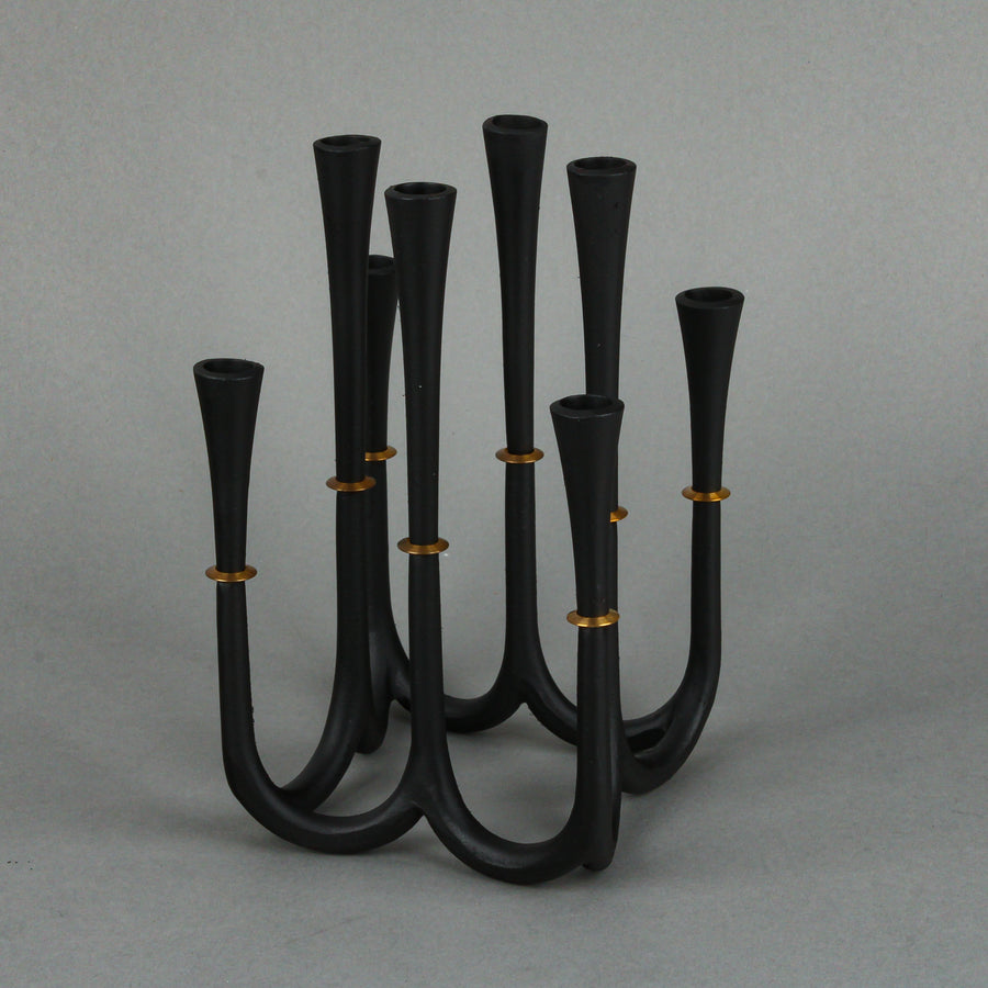 DANSK Jens Quistgaard Iron & Brass 8-Light Candleholder