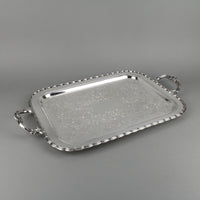 BIRKS Primrose Plate Chased & Engraved 979 Silverplate Tray