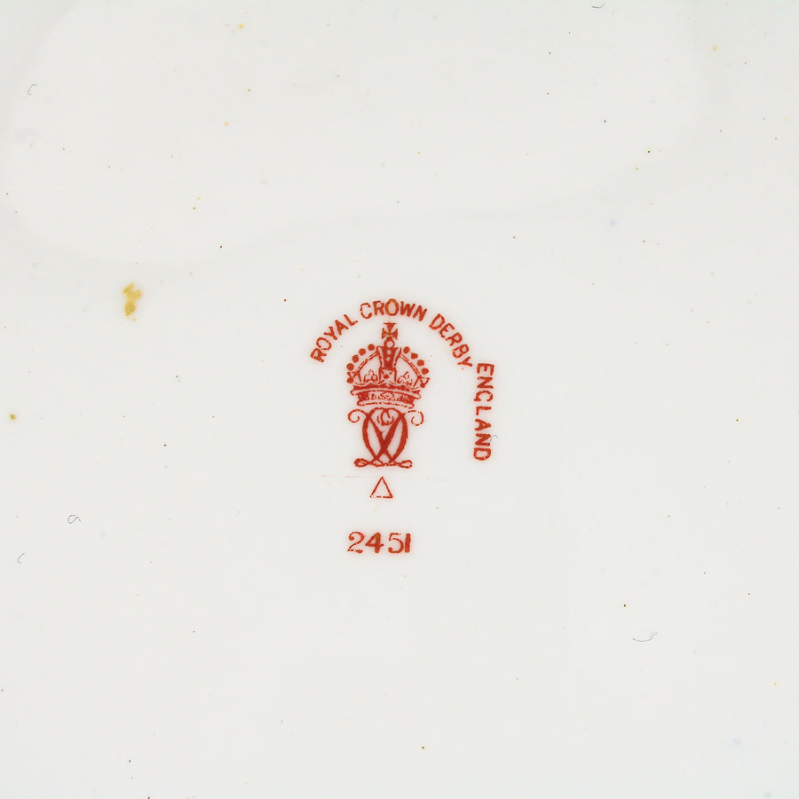 ROYAL CROWN DERBY Traditional Imari 2451 Dessert/Tea Plates - Set of 12