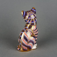 ROYAL CROWN DERBY Sitting Cat Paperweight