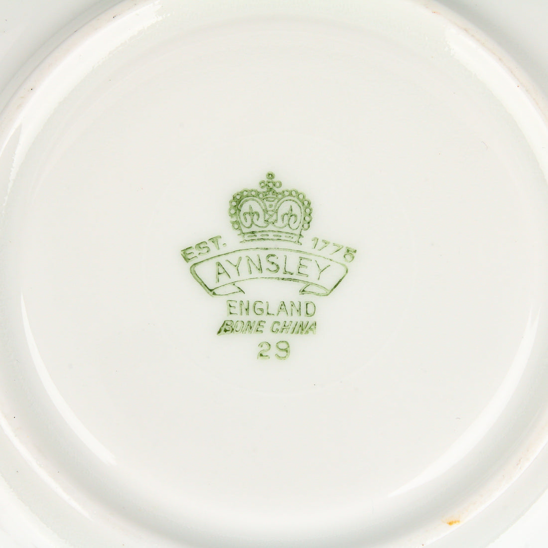AYNSLEY JA Bailey Cabbage Rose Cup & Saucer