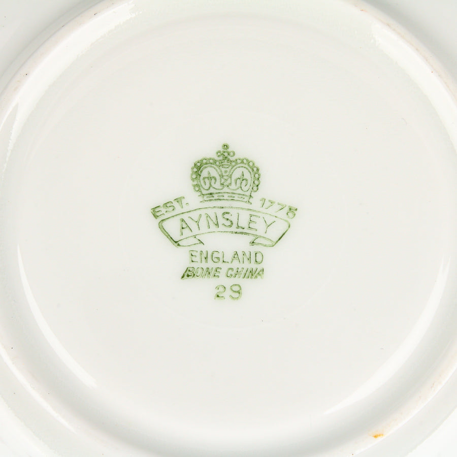 AYNSLEY JA Bailey Cabbage Rose Cup & Saucer