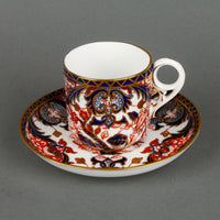 ROYAL CROWN DERBY King's Imari 383 Flat Cup & Saucer