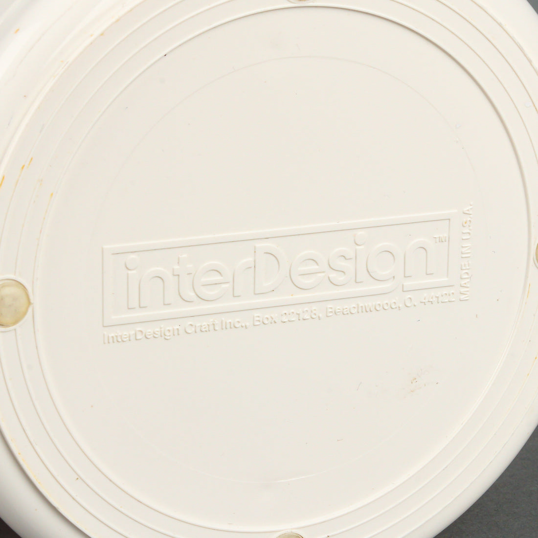 INTERDESIGN Plastic Swivel Organizer - White