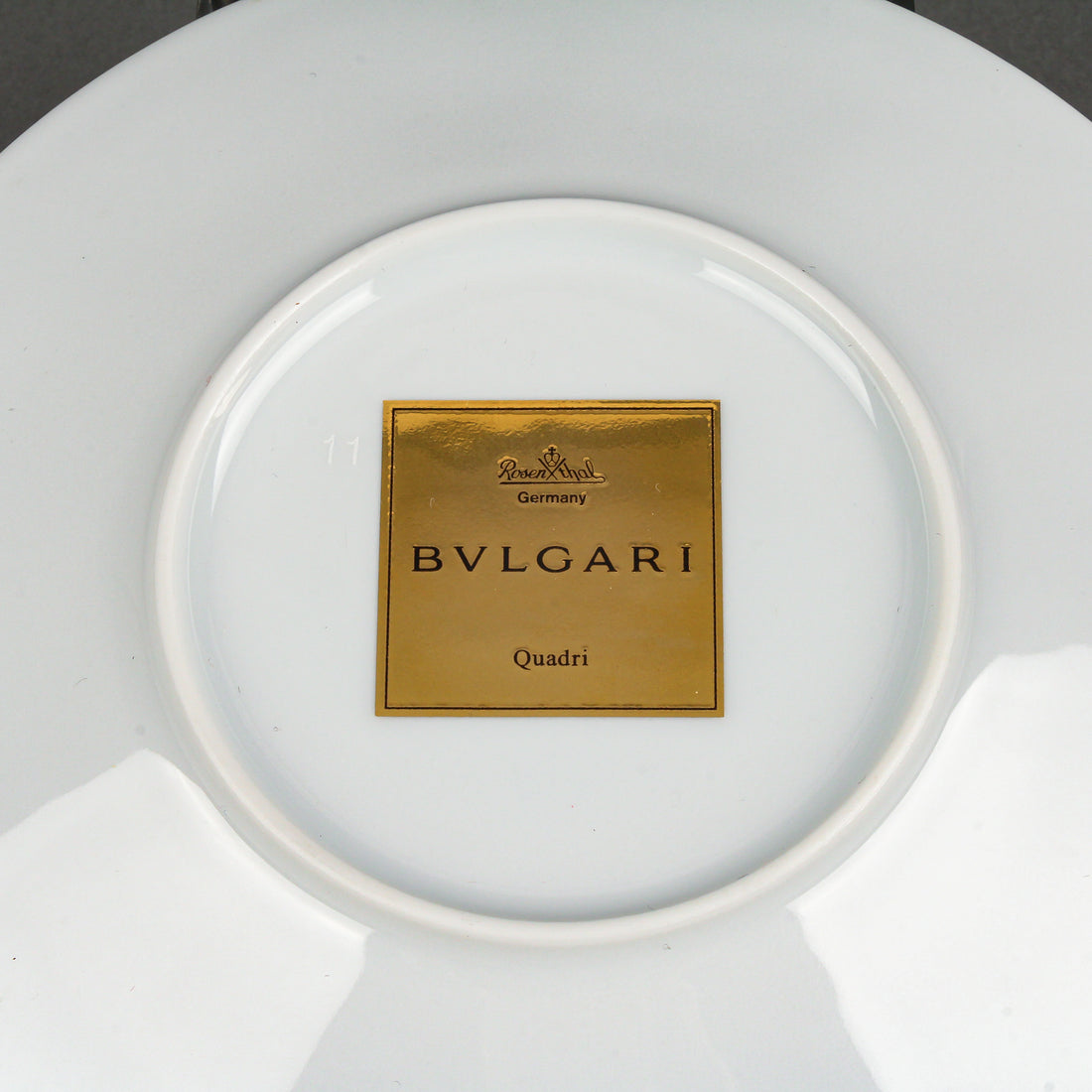 ROSENTHAL BULGARI Quadri Gold Cream Soup & Saucer