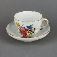 MEISSEN Floral Spray Cup & Saucer