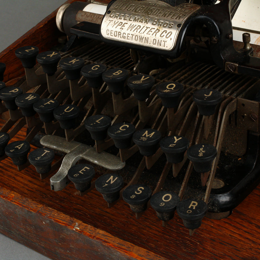 CREELMAN BROS. Blickensderfer Model #5 Typewriter with Case