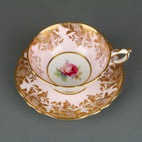 PARAGON Hand-Painted Rose Cup & Saucer