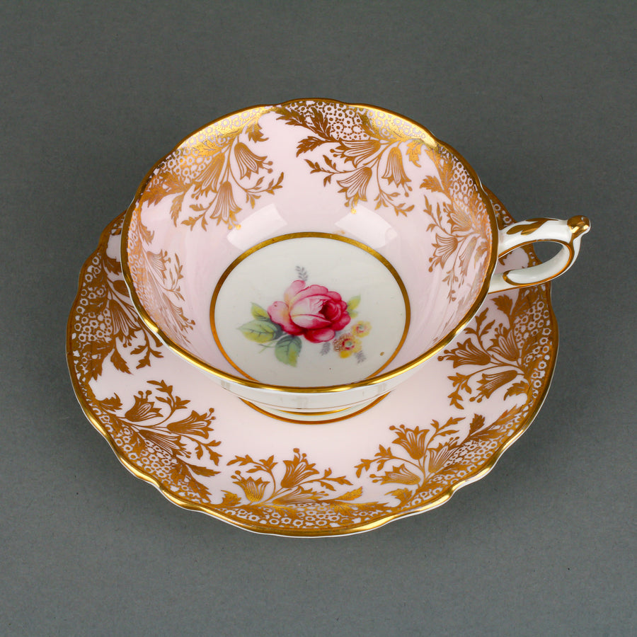 PARAGON Hand-Painted Rose Cup & Saucer