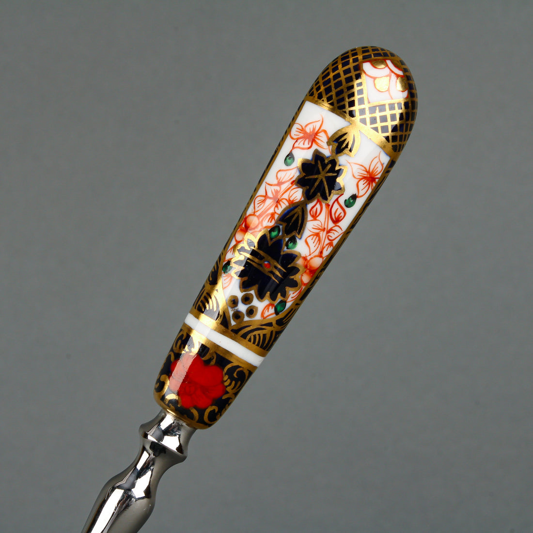 ROYAL CROWN DERBY Old Imari 1128 Stainless Steel Teaspoons - Set of 2