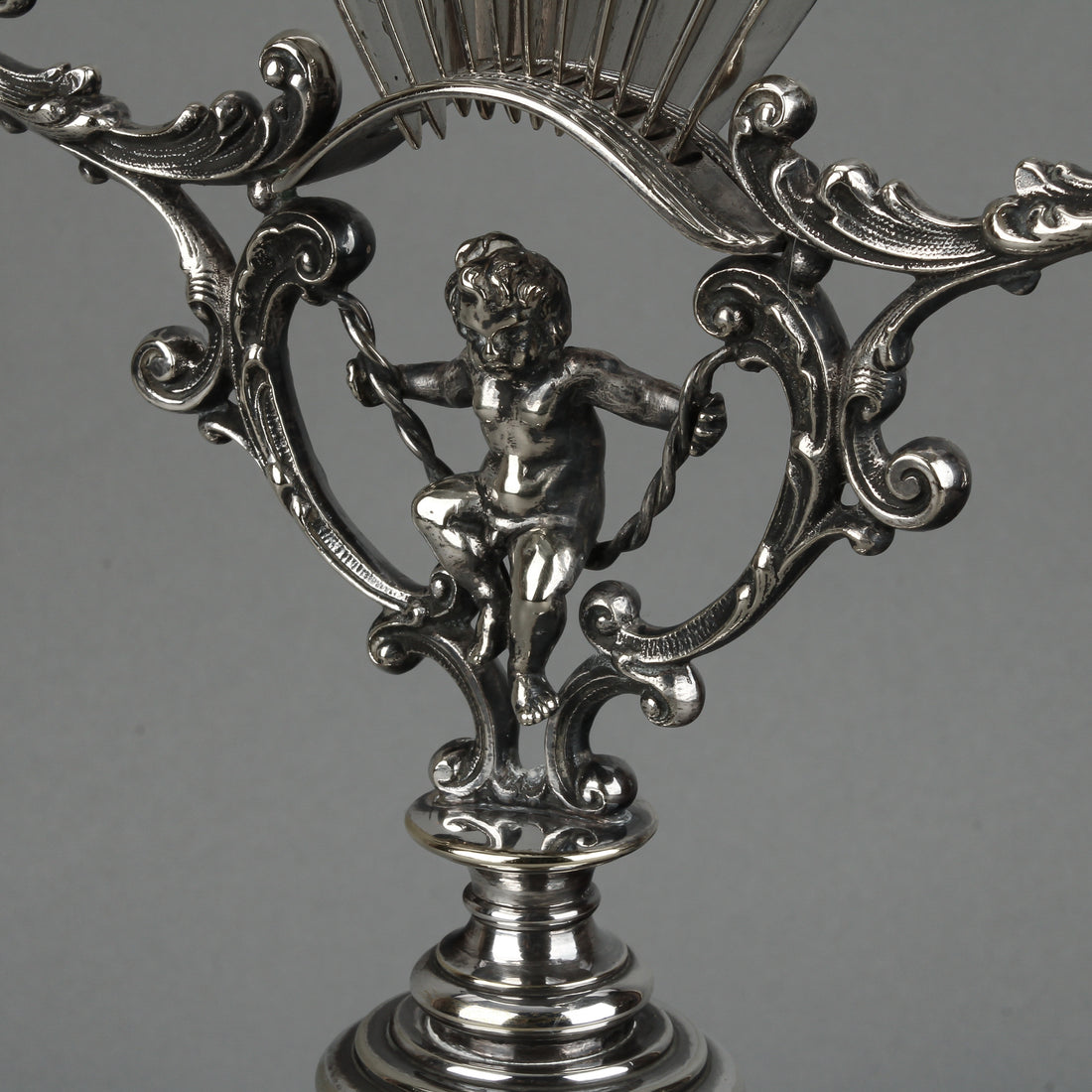 C.R. CARLSTROM Silverplate Fruit Knife Stand & A.G DUFVA Silverplate Knives