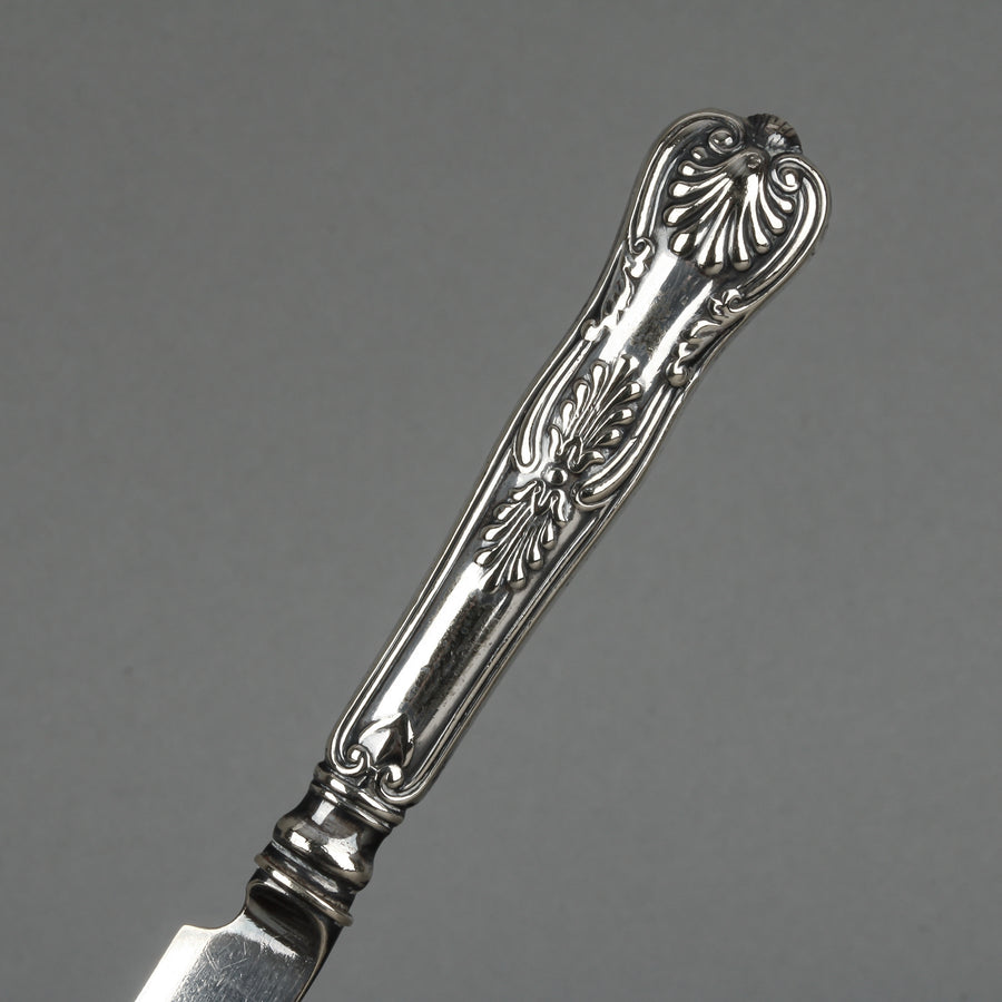 C.R. CARLSTROM Silverplate Fruit Knife Stand & A.G DUFVA Silverplate Knives