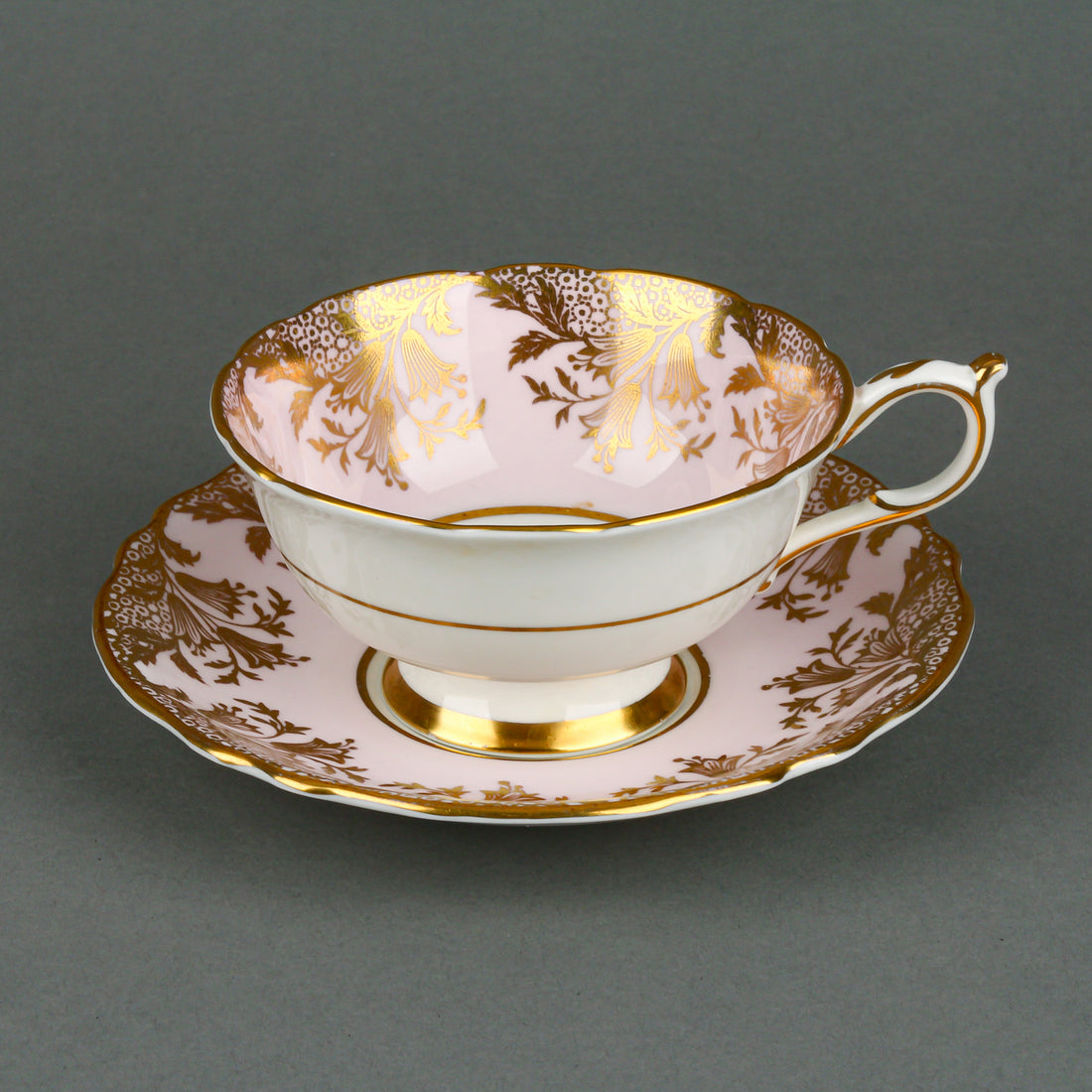 PARAGON Hand-Painted Rose Cup & Saucer