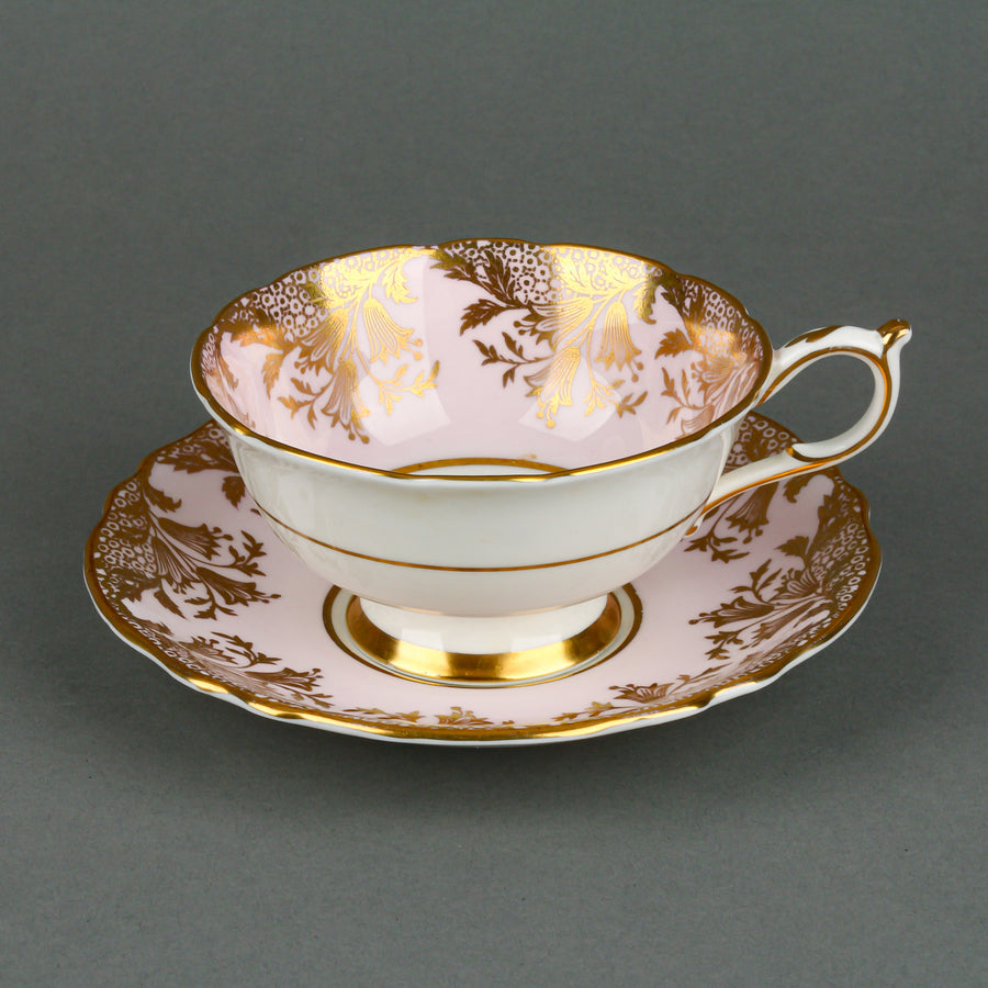 PARAGON Hand-Painted Rose Cup & Saucer