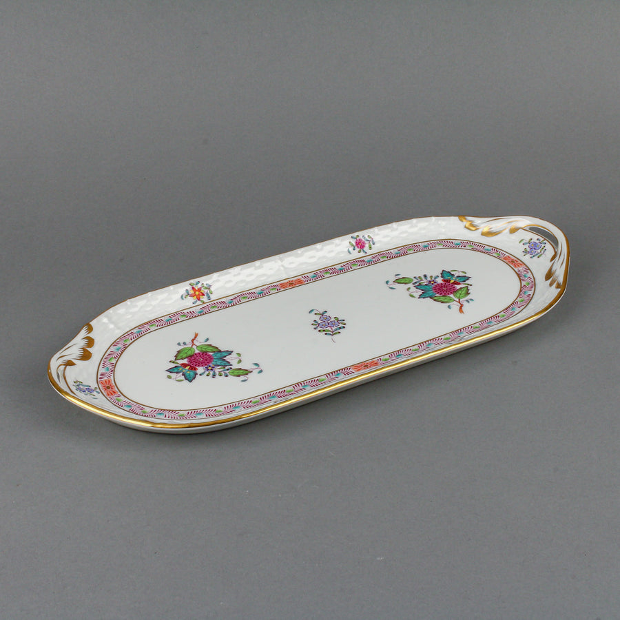 HEREND Chinese Bouquet Sandwich Tray 436