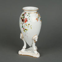 PADMORE DERBYSHIRE WORCESTER Hand-Painted Bird Porcelain Vase