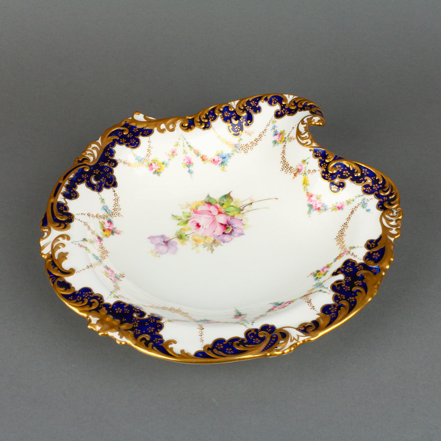 ROYAL CROWN DERBY 4998 Floral Garland Serving Bowl