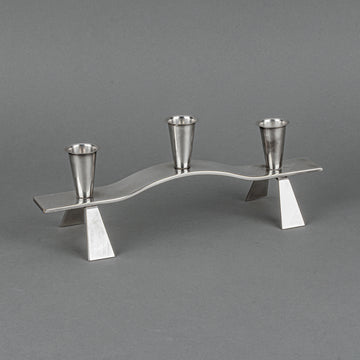 WMF Silverplate Modernist 3-Light Candleholder