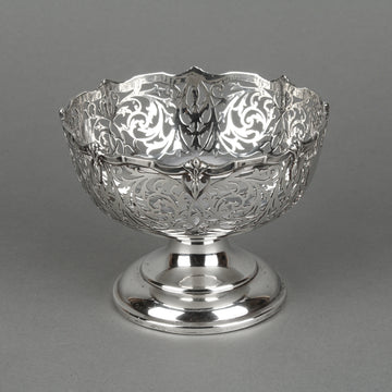 BAKER BROS. Sterling Silver Pierced Footed Bowl