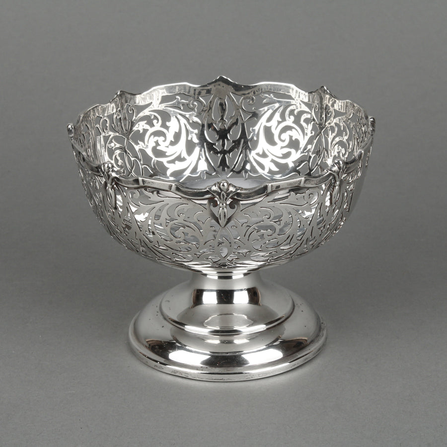 BAKER BROS. Sterling Silver Pierced Footed Bowl