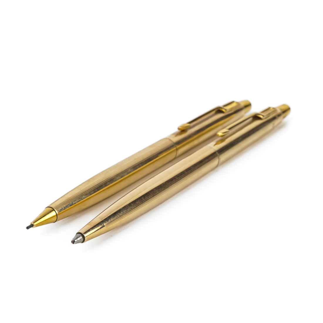 PARKER Gold Tone Ballpoint Pen & Pencil Set
