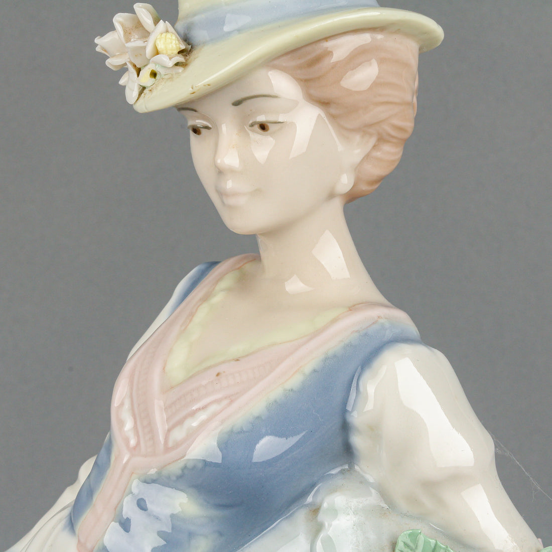 SANTA MONICA Lady with Flowers Figurine