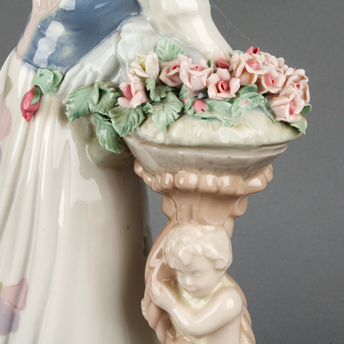 SANTA MONICA Lady with Flowers Figurine