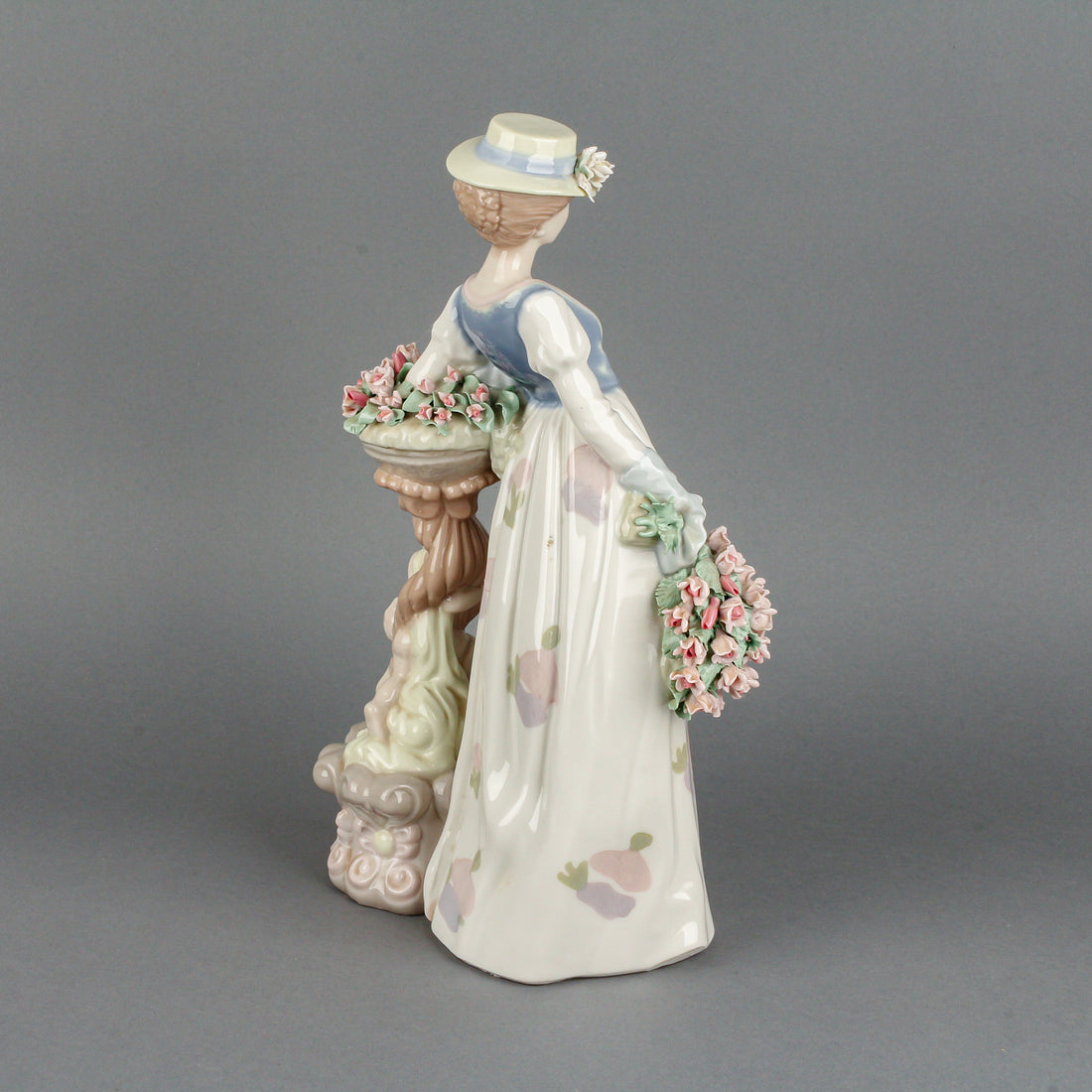 SANTA MONICA Lady with Flowers Figurine