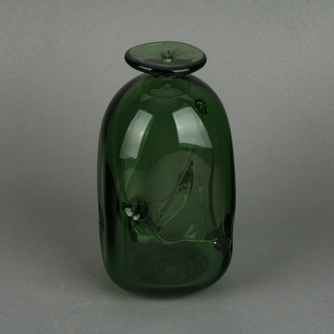 TWO RIVERS Art Glass Tree Vase - Green