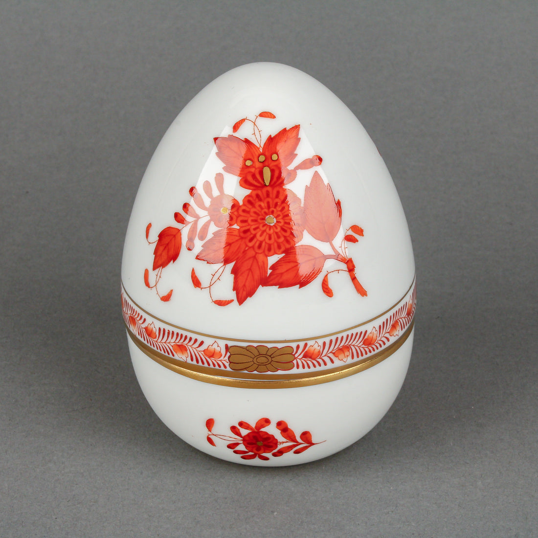 HEREND Chinese Bouquet Egg Box