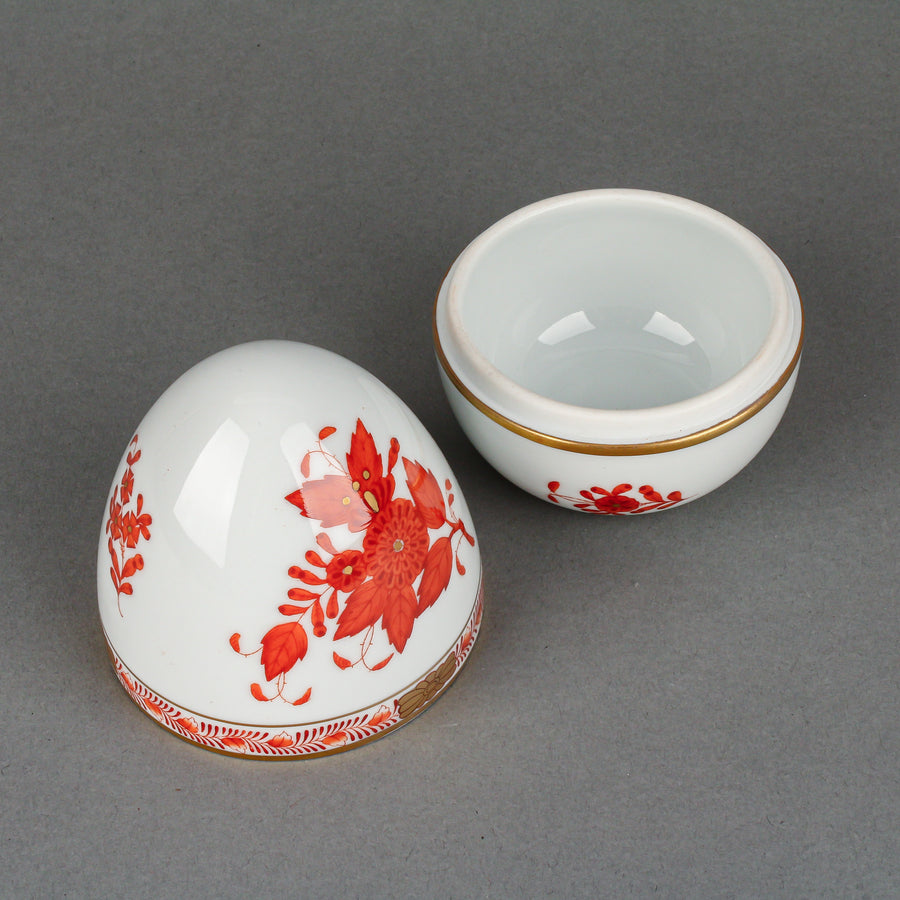 HEREND Chinese Bouquet Egg Box
