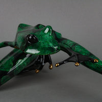 Tim Cotterill (English 1950)         Bronze Frog Sculpture