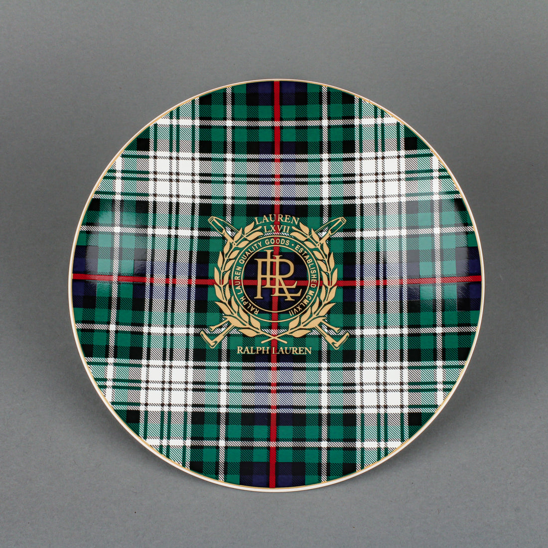 RALPH LAUREN Kilgour Tartan Dessert Plates - Set of 4