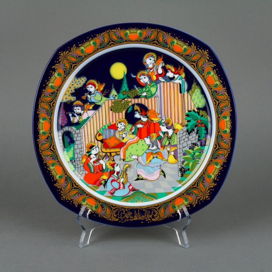 ROSENTHAL Bjørn Wiinblad "Hark The Herald Angels Sing" Plate