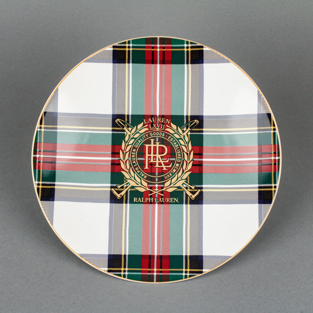 RALPH LAUREN Kilgour Tartan Dessert Plates - Set of 4