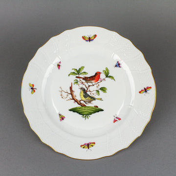 HEREND Rothschild Bird Dinner Plates - Set of 7