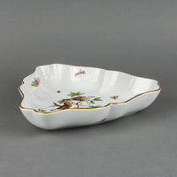 HEREND Rothschild Bird Triangle Dish