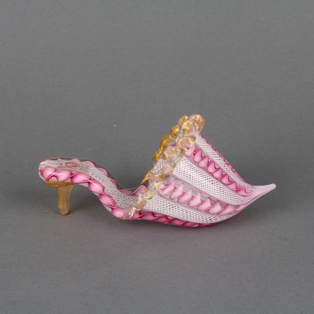 Murano Latticino Italian Slipper