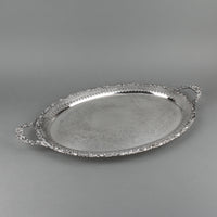 BIRKS Regency Plate Chased, Engraved, & Pierced Silverplate Tray