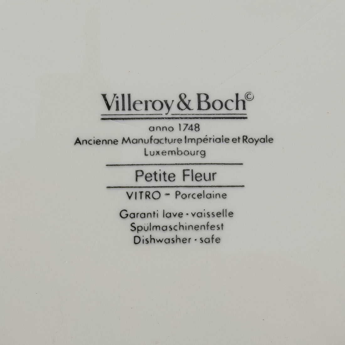 VILLEROY & BOCH Petite Fleur Soup Plates Set of 4