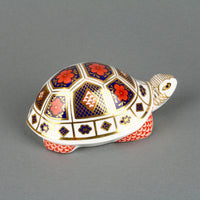 ROYAL CROWN DERBY Imari Turtle Paperweight